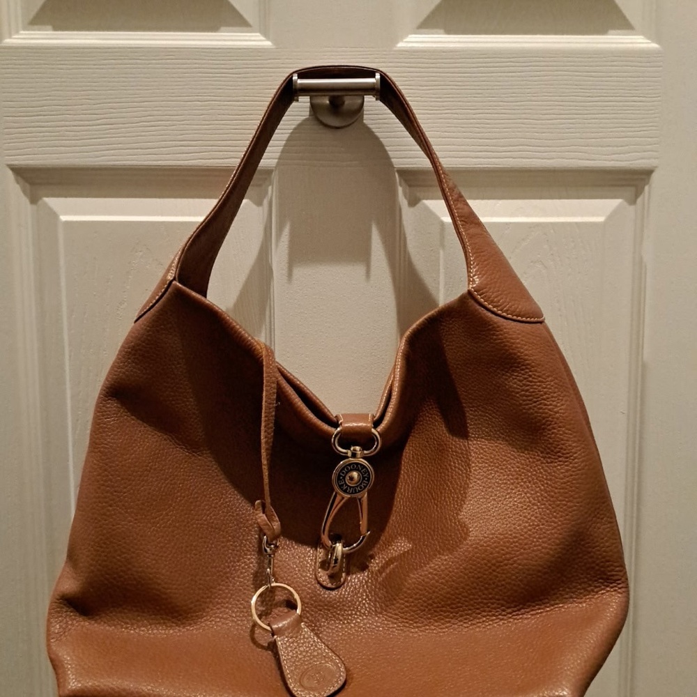 Dooney & Bourke Lucca Leather Logo Lock Hobo
